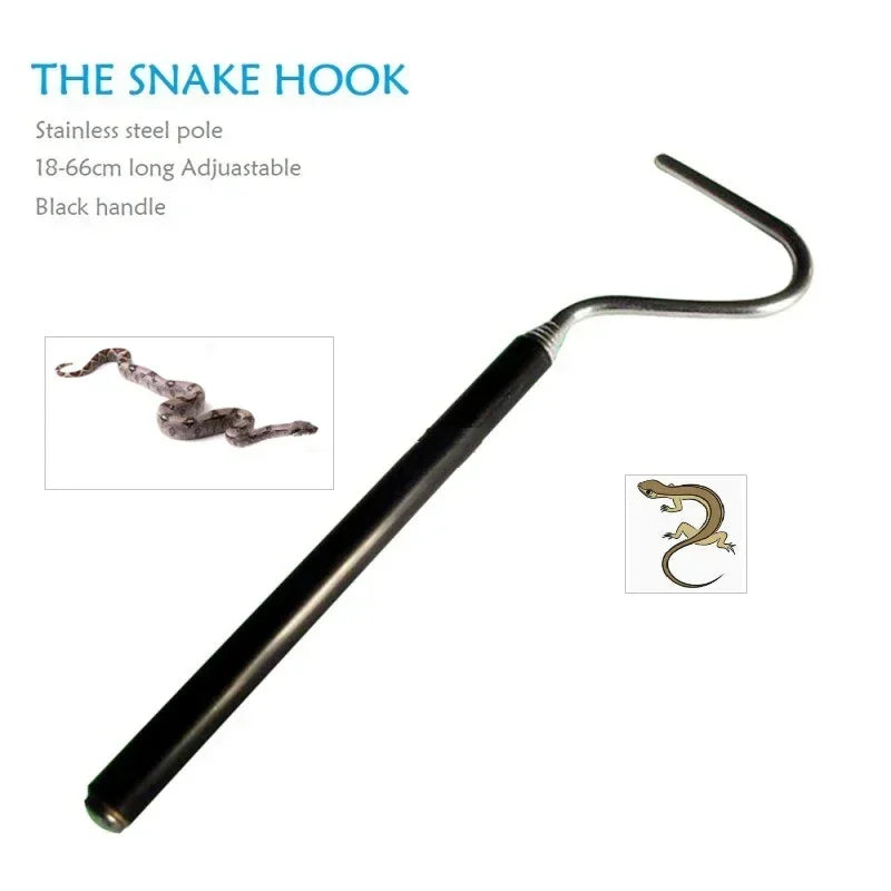 Extendable Snake Handling Hook