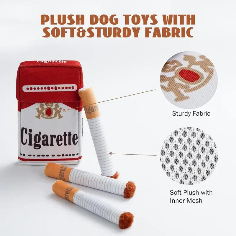 Giggling Cigarette Dog Plush Toy