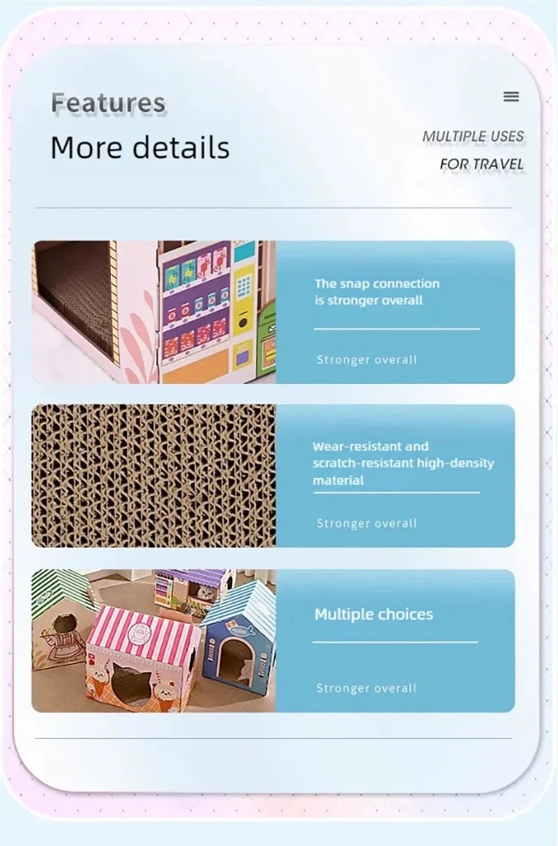 Cat Scratch Sofa & Toy Box