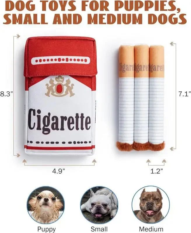 Giggling Cigarette Dog Plush Toy