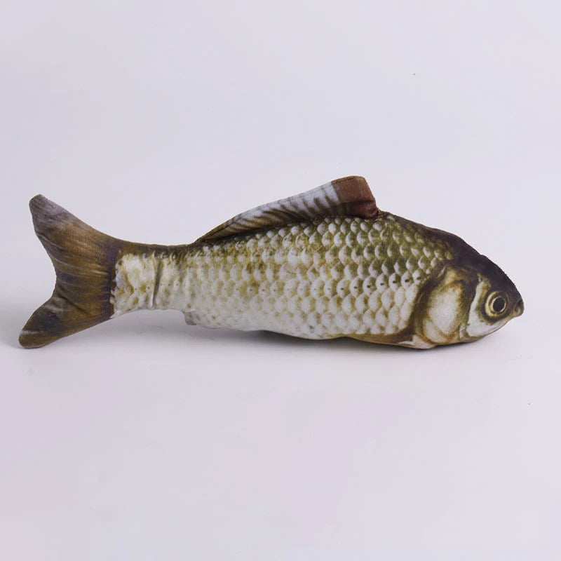 Plush Fish Cat Teaser Toy