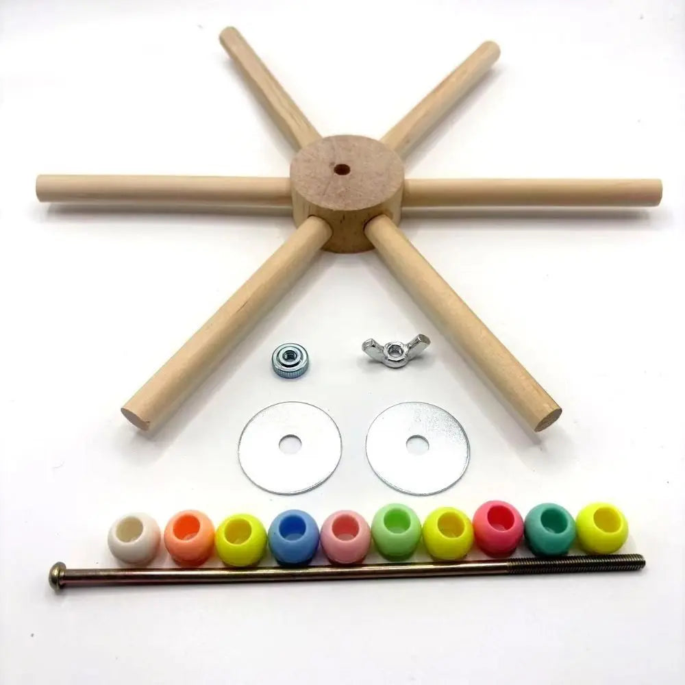 Colourful Bead Bird Perch Stand