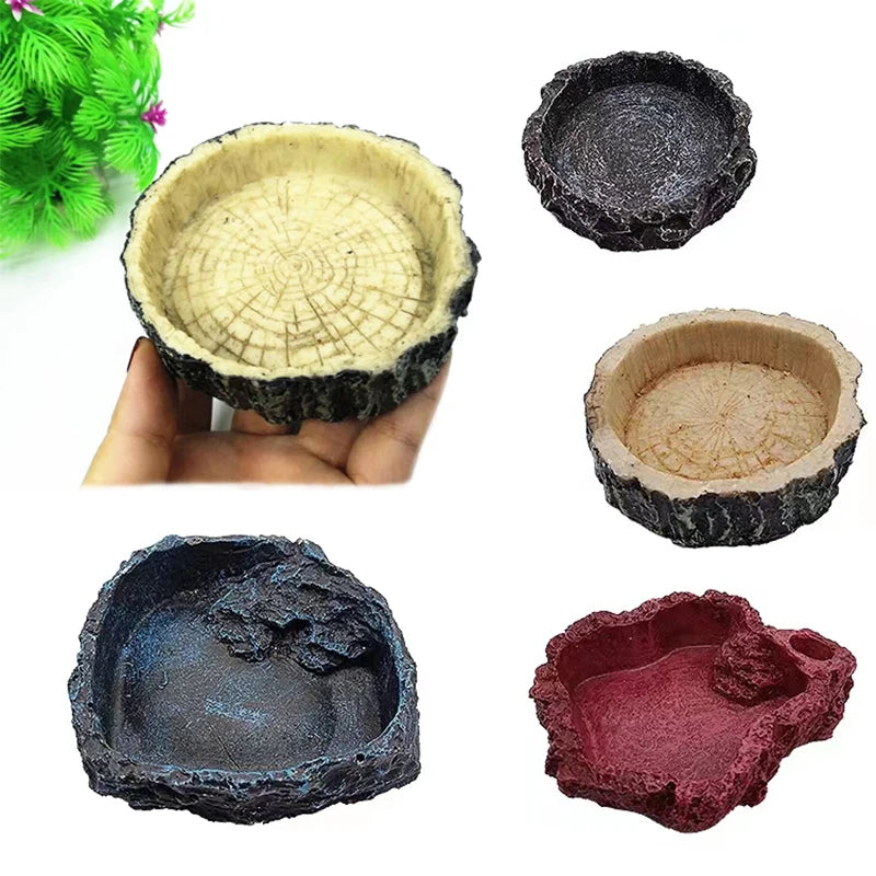 Resin Reptile Feeder Bowl