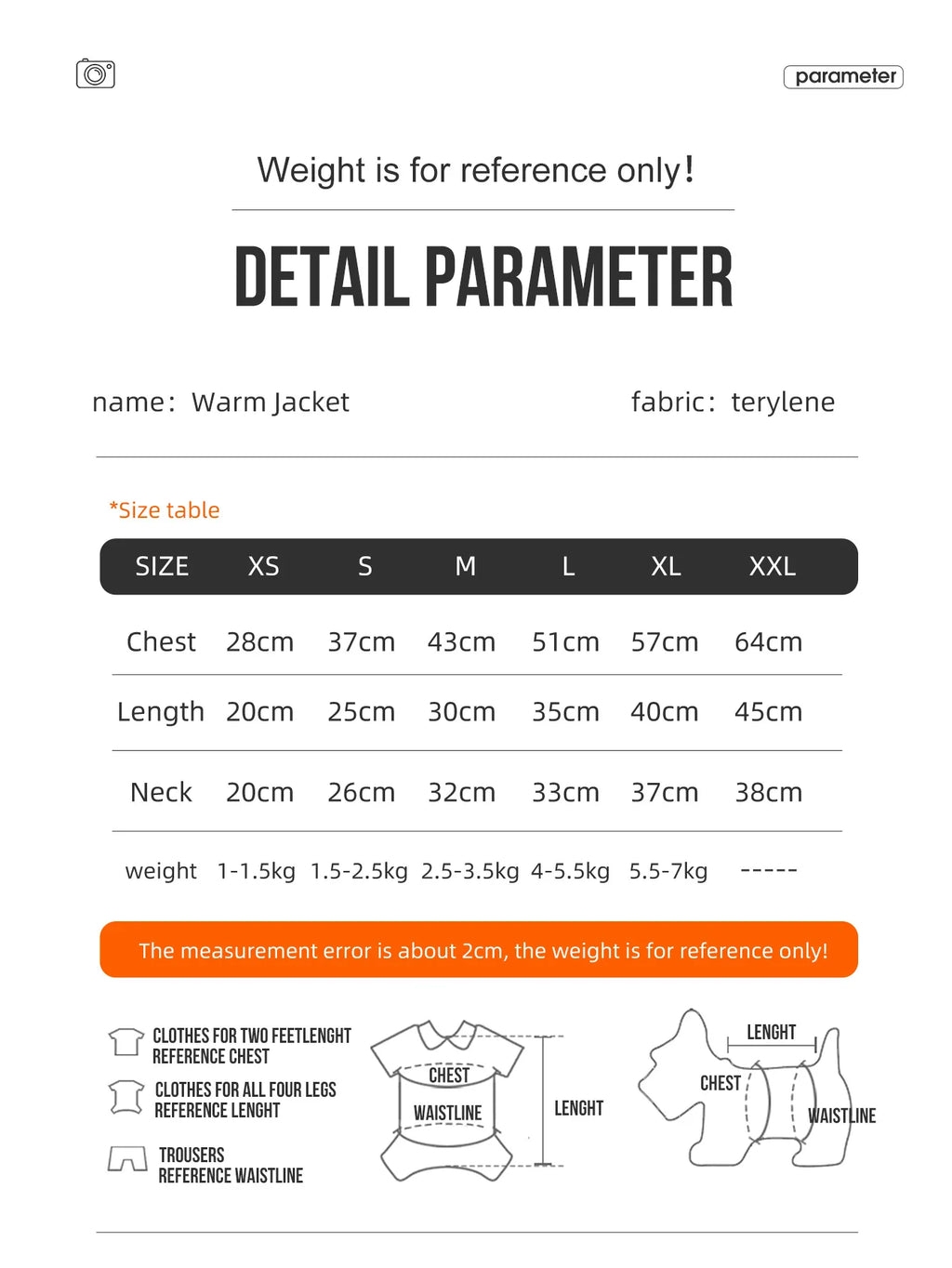 3-Layer Warm Dog Jacket