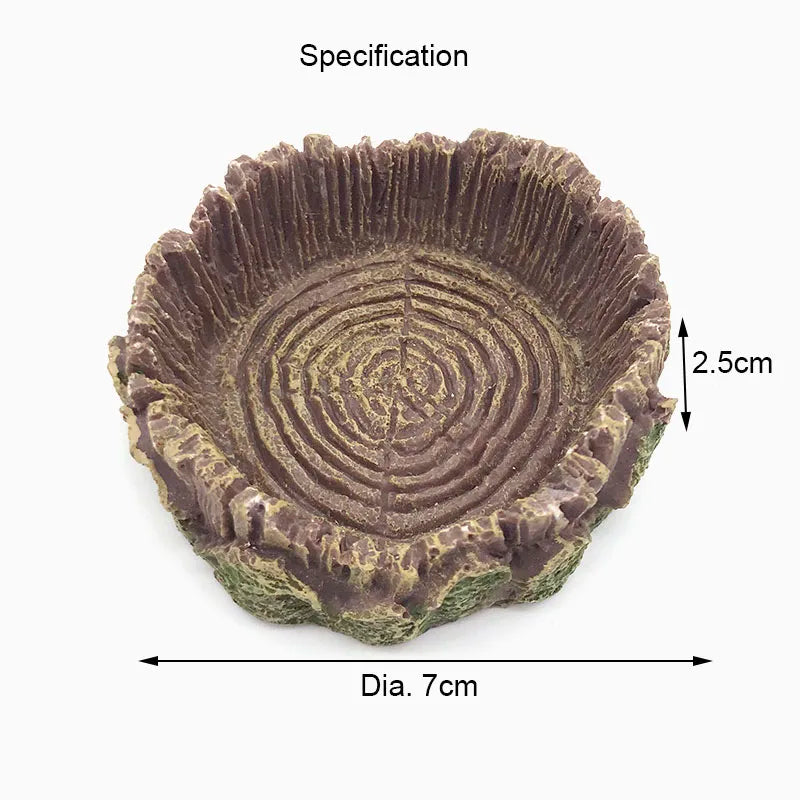Resin Reptile Feeder Bowl