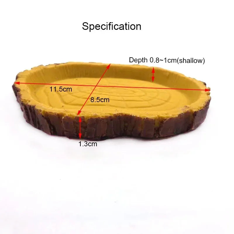 Resin Reptile Feeder Bowl