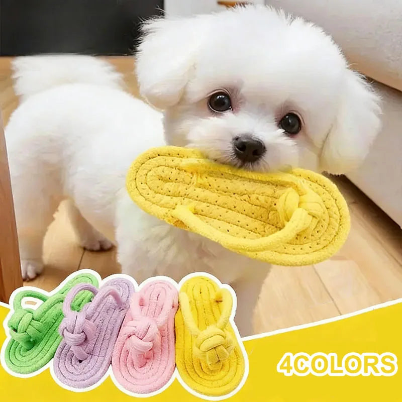 Slipper Cotton Rope Dog Chew Toy