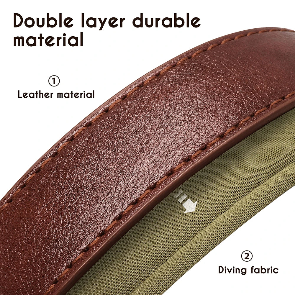 Custom Engraved PU Leather Dog Collar