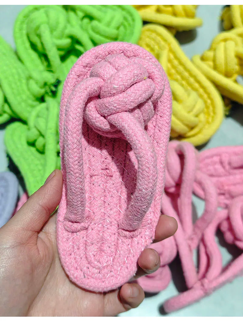 Slipper Cotton Rope Dog Chew Toy