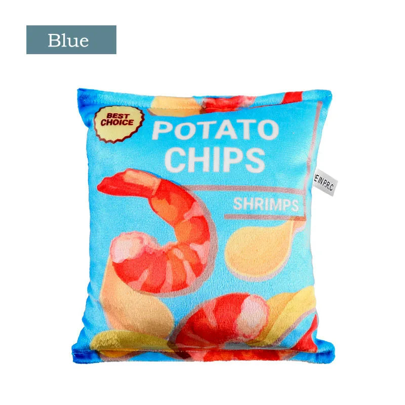 Crisps Plush Squeaky Dog Toy