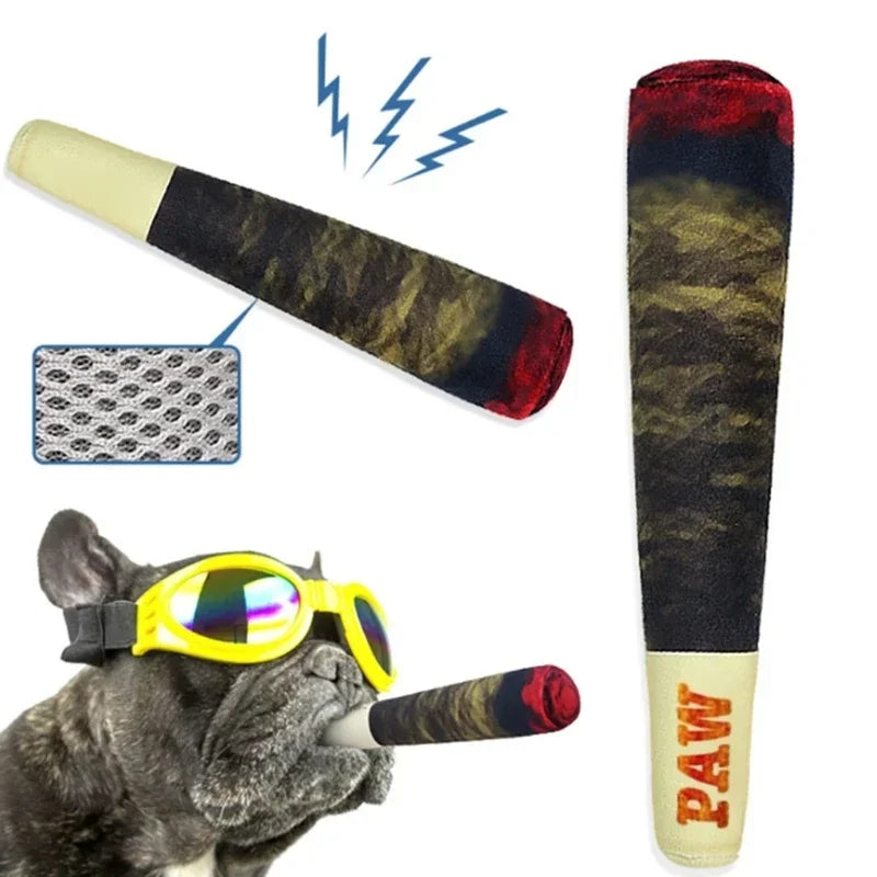 Cigar Squeaky Dog Chew Toy
